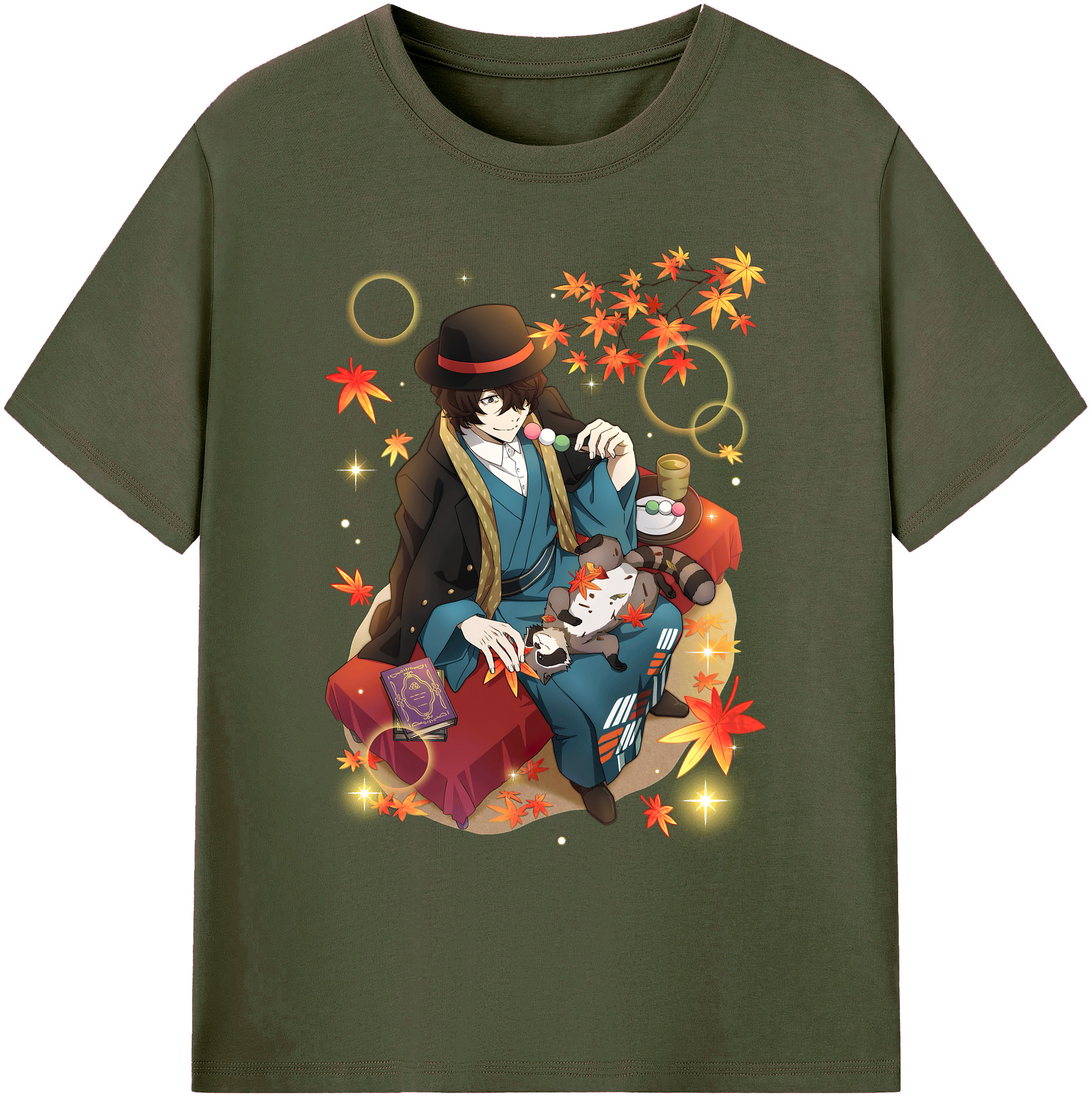 （画像用） 文豪ストレイドッグス Bungo Stray Dogs 綿100％ メンズ半袖Tシャツ｜肌触りやわらか＆通気性